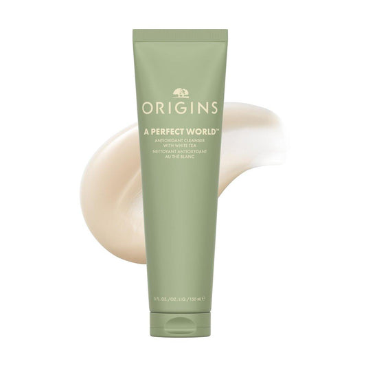 Origins A Perfect World Antioxidant Reinigungscreme | Für trockene und Mischhaut | Mit weißem Tee & Glycerin, 148 ml