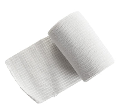 Dealmed 3 Zoll Nicht-Sterile Konformierende Dehnbare Mullbinden, 4,1 Yards Latexfreie Verbandswicklung, Medizinische Nicht-Haftende Wundversorgungsnetzverbände (Schachtel mit 12 Rollen)