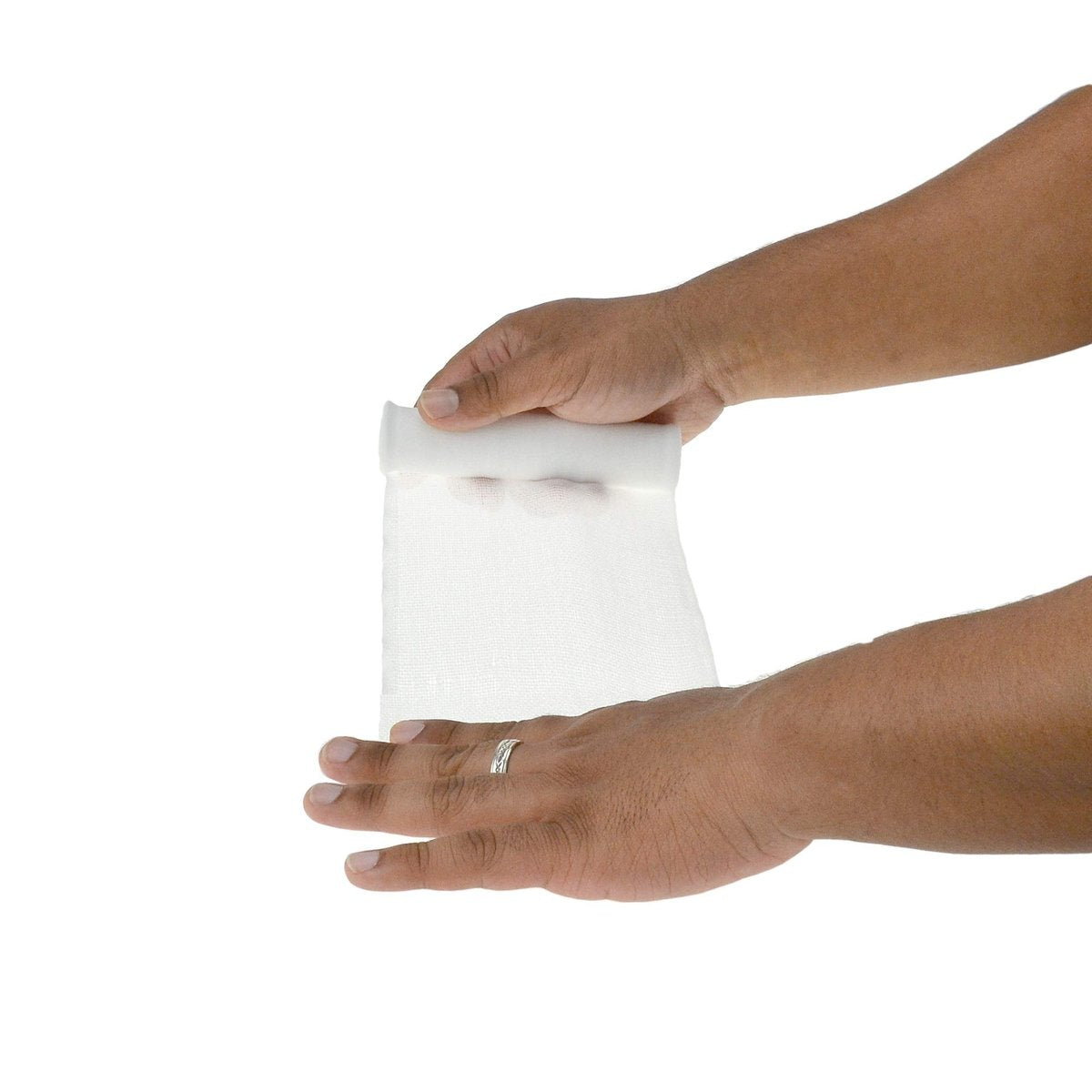 Dealmed 3 Zoll Nicht-Sterile Konformierende Dehnbare Mullbinden, 4,1 Yards Latexfreie Verbandswicklung, Medizinische Nicht-Haftende Wundversorgungsnetzverbände (Schachtel mit 12 Rollen)