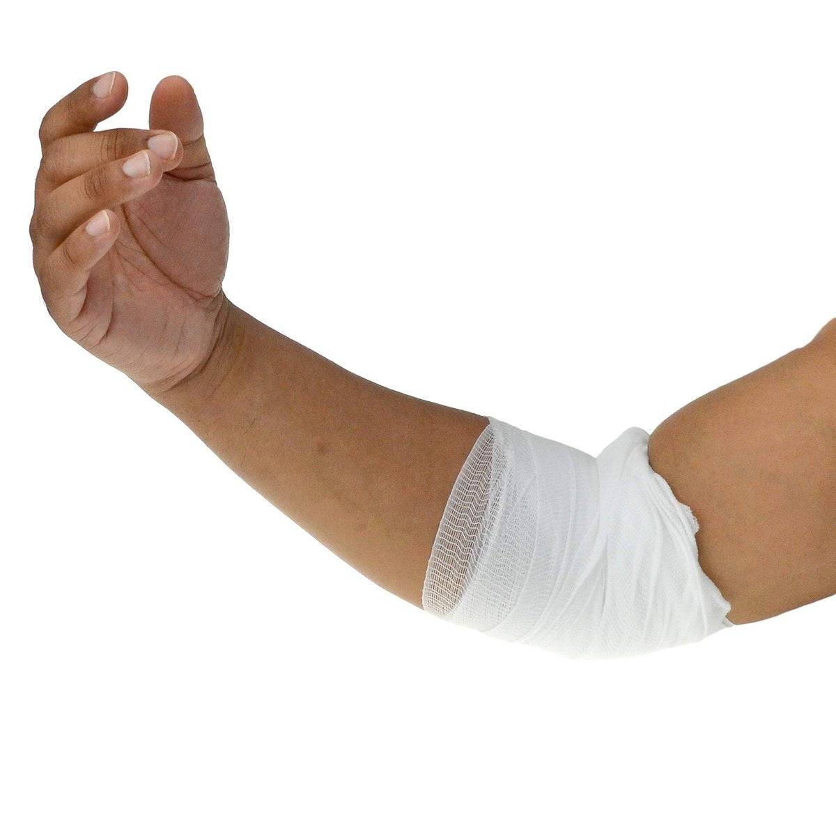 Dealmed 3 Zoll Nicht-Sterile Konformierende Dehnbare Mullbinden, 4,1 Yards Latexfreie Verbandswicklung, Medizinische Nicht-Haftende Wundversorgungsnetzverbände (Schachtel mit 12 Rollen)