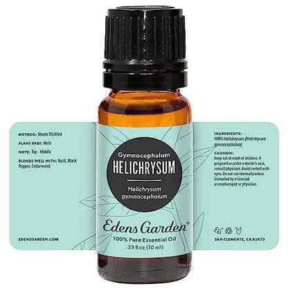 Edens Garden Helichrysum Gymnocephalum Bio-Öl – 100% reines, unverdünntes ätherisches Öl für Aromatherapie, Diffuser, Haut & Haare 10 ml