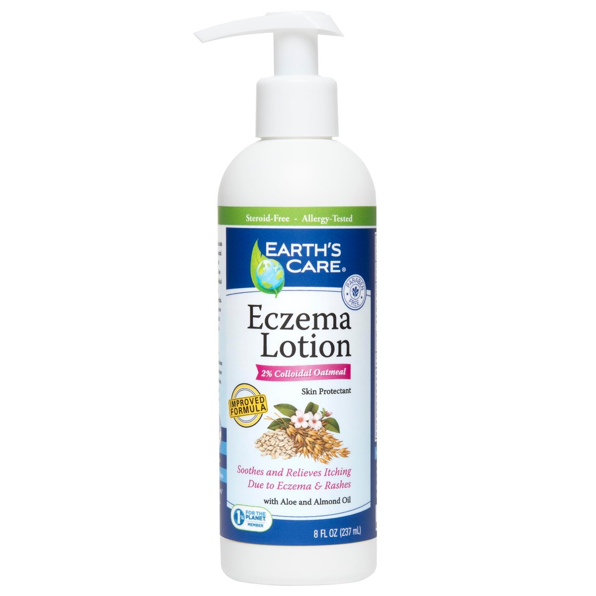 Earth's Care Ekzem Lotion – Natürliche Lotion für Ekzeme, sichere und milde Feuchtigkeitscreme für Erwachsene und Kinder, 237 ml