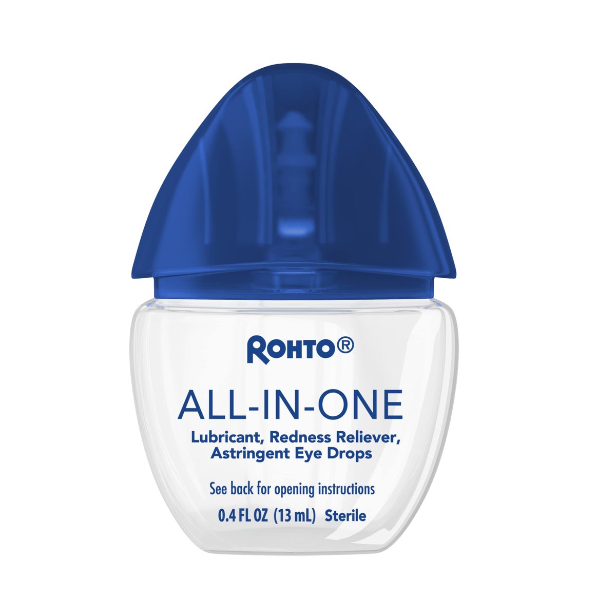 Rohto All-in-One Augentropfen mit CoolSense™ Technologie – Lindert Rötungen, Trockenheit, Juckreiz, Brennen, Sandkorngefühl und Tränen – 0,4 fl oz, 3er-Pack