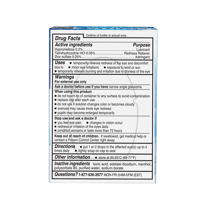 Rohto All-in-One Augentropfen mit CoolSense™ Technologie – Lindert Rötungen, Trockenheit, Juckreiz, Brennen, Sandkorngefühl und Tränen – 0,4 fl oz, 3er-Pack
