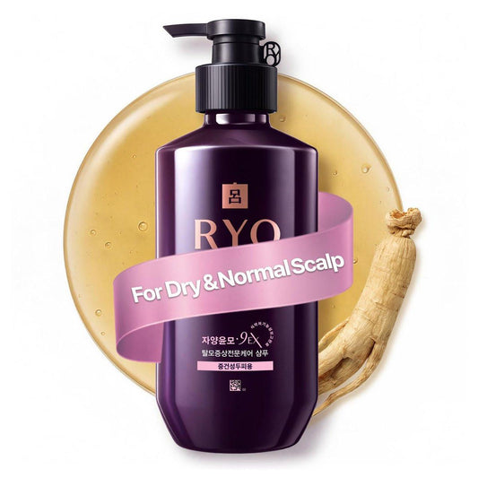 RYO Hair Strength Expert Care Shampoo für normale & trockene Kopfhaut – Feuchtigkeitsspendend, beruhigt juckende & riechende Kopfhaut, reinigt, verdickt & fördert das Haarwachstum bei dünner werdendem Haar, 400 ml