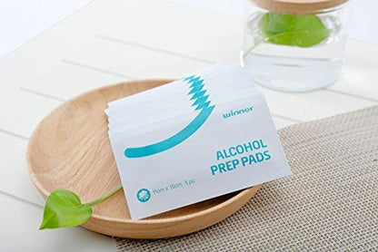 Winner Alkoholtücher einzeln verpackt, 6" x 4" große Prep-Pads mit 70% Isopropylalkohol, unverzichtbar für Erste Hilfe, Haushalt und Labor, 4-lagig, 200 Stück