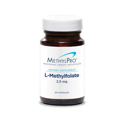 MethylPro L-Methylfolat 2,5 mg – Unterstützt eine gesunde Denkweise – Aktives Folat für Methylierungsunterstützung & biochemische Reaktionen – Hohe Bioverfügbarkeit – Flexible Dosierung – 30 Portionen – 30 Kapseln