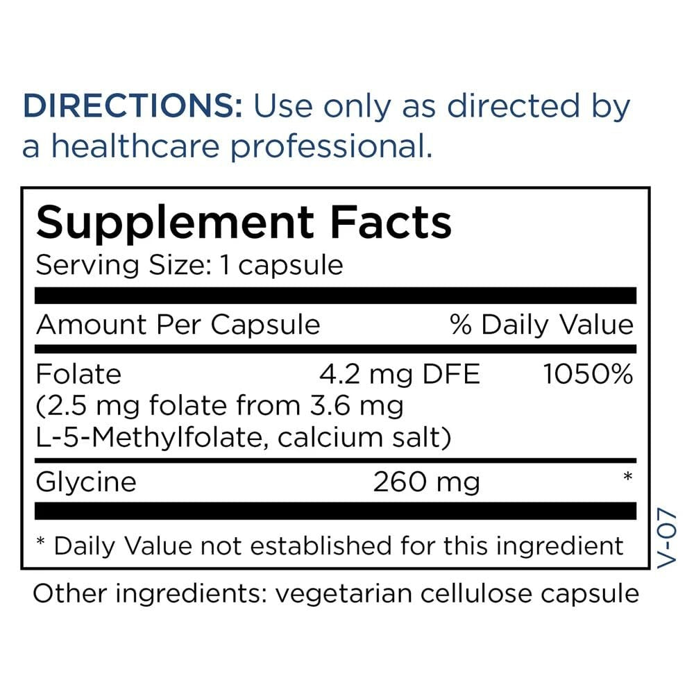 MethylPro L-Methylfolat 2,5 mg – Unterstützt eine gesunde Denkweise – Aktives Folat für Methylierungsunterstützung & biochemische Reaktionen – Hohe Bioverfügbarkeit – Flexible Dosierung – 30 Portionen – 30 Kapseln