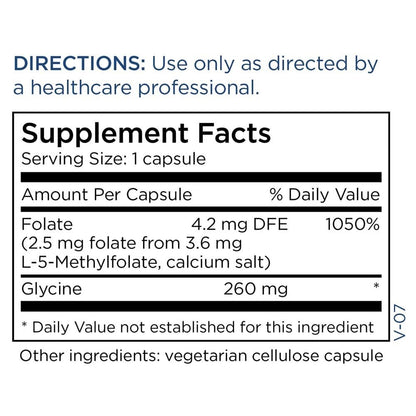 MethylPro L-Methylfolat 2,5 mg – Unterstützt eine gesunde Denkweise – Aktives Folat für Methylierungsunterstützung & biochemische Reaktionen – Hohe Bioverfügbarkeit – Flexible Dosierung – 30 Portionen – 30 Kapseln