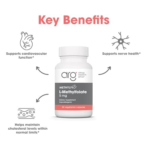 MethylPro L-Methylfolat 5 mg – L-Methylfolat, Methylfolat-Präparat für Frauen & Männer, methylierte Vitamin B9 (5-MTHF) für Gehirngesundheit, Fokus, Ruhe – 30 Kapseln (1 Packung)
