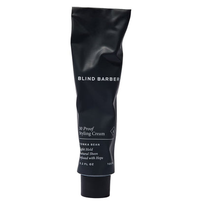 Blind Barber 30 Proof Haarcreme für Männer – Stylingcreme & Bartbändiger – Leichter Halt & natürlicher Glanz – Paraben- & sulfatfrei, wasserbasiert – Tonkabohne-Duft (96 ml)