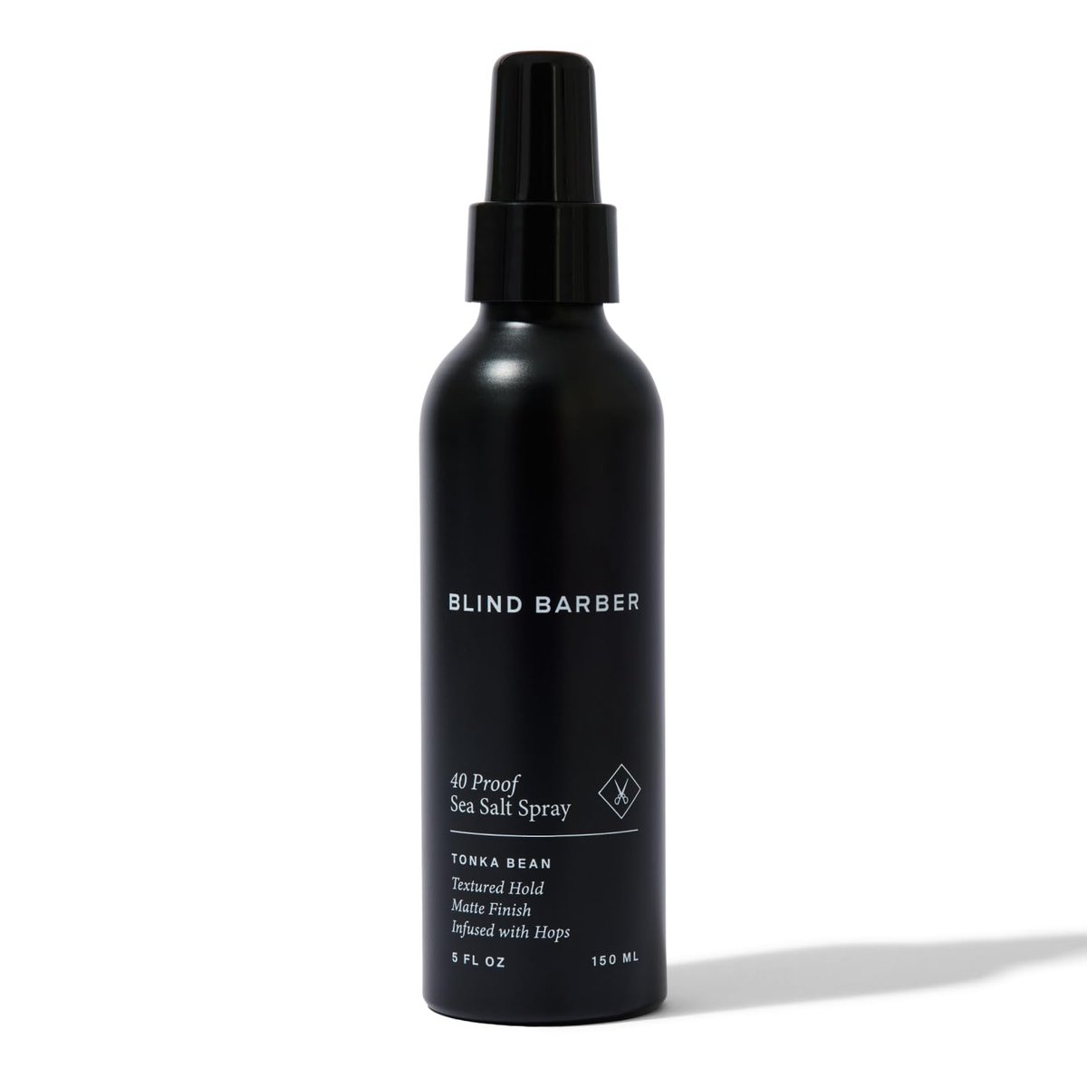 Blind Barber 40 Proof Sea Salt Spray für Männer - Meersalz-Haarspray für Volumen & Textur - Wasserbasierter Matt-Look mit leichtem bis mittlerem Halt - Verstärkt Beach Waves & Fülle - Tonkabohne Duft (150 ml)