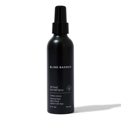 Blind Barber 40 Proof Sea Salt Spray für Männer - Meersalz-Haarspray für Volumen & Textur - Wasserbasierter Matt-Look mit leichtem bis mittlerem Halt - Verstärkt Beach Waves & Fülle - Tonkabohne Duft (150 ml)