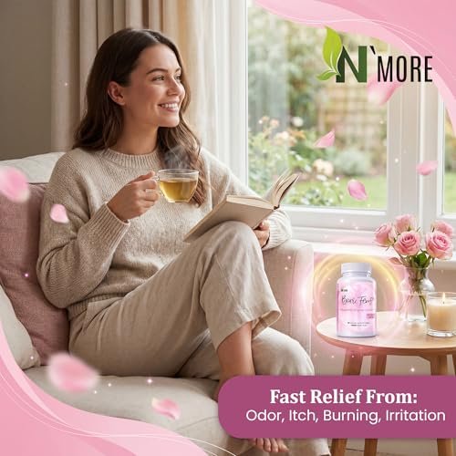 N'More Borsäure-Zäpfchen 600mg – Unterstützt das vaginale pH-Gleichgewicht & Geruchskontrolle – 100% rein, hergestellt in den USA – Intime Gesundheit – 30 Stück