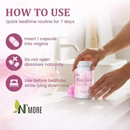 N'More Borsäure-Zäpfchen 600mg – Unterstützt das vaginale pH-Gleichgewicht & Geruchskontrolle – 100% rein, hergestellt in den USA – Intime Gesundheit – 30 Stück