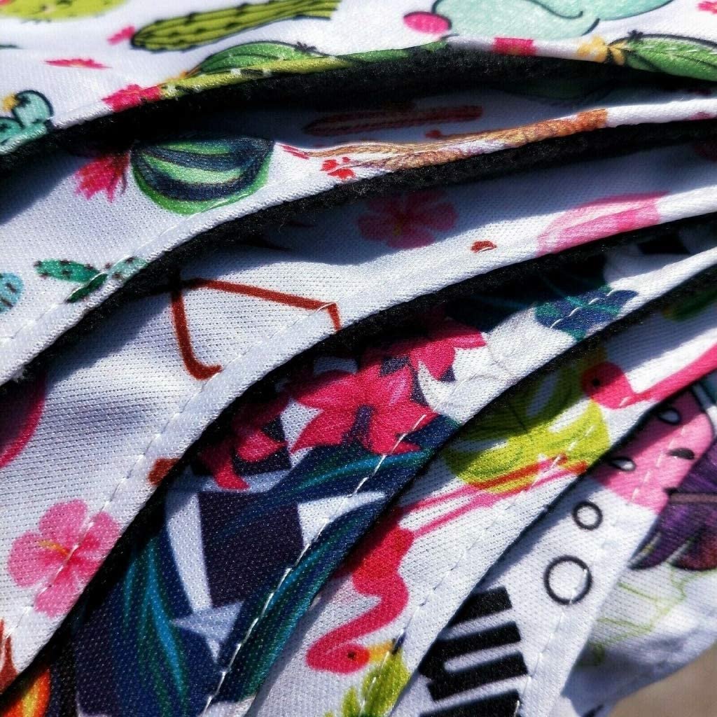 7-teiliges Set wiederverwendbare Menstruationseinlagen mit 1 Mini-Nassbeutel + 6 Bambuskohle-Stoffeinlagen – wiederverwendbare Damenbinden/Inkontinenzeinlagen/Slipeinlagen (alle zufällige Muster)