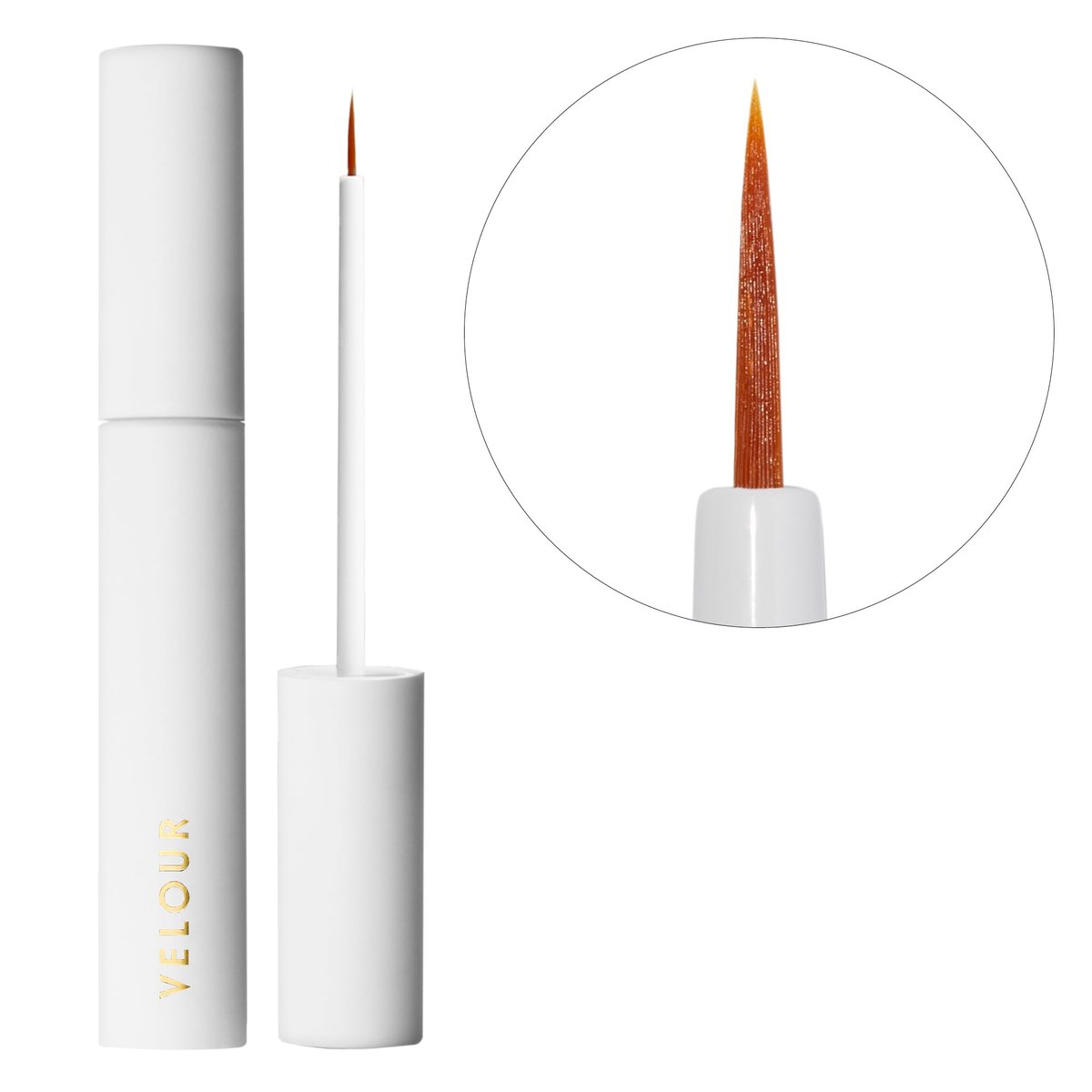VELOUR Strong Eyelash Glue – Super Haltbarer Veganer Wimpernkleber mit Pinselapplikator – Latexfreier Einzelkleber für Streifenwimpern und falsche Wimpern (Weiß)