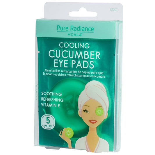 CALA Cooling Cucumber Under Eye Patches – Vorgefeuchtete Augenpads mit Gurkenextrakt, Hyaluronsäure, Aloe & Vitamin E, 5 Paare, 10-20 Min. abschwellende Augenbehandlung
