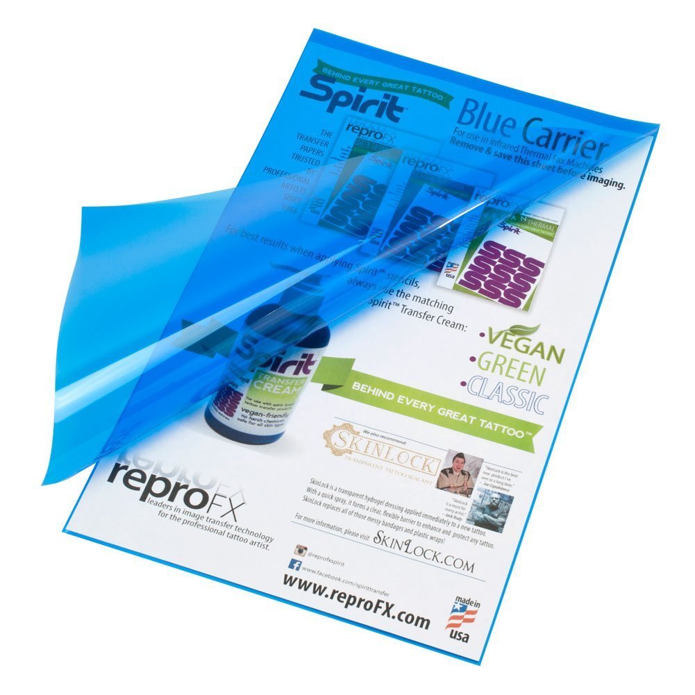 Repro FX Spirit® Tattoo Blue Carrier, 14 Zoll – Thermisches Tätowiermuster-Übertragungsgerät, stolz in den USA hergestellt