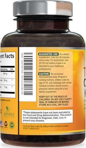 Bio Kurkuma Curcumin 2400mg – 95% Curcuminoide & BioPerin Schwarzer Pfeffer Extrakt – 180 Kapseln – Vegan & Laborgeprüft
