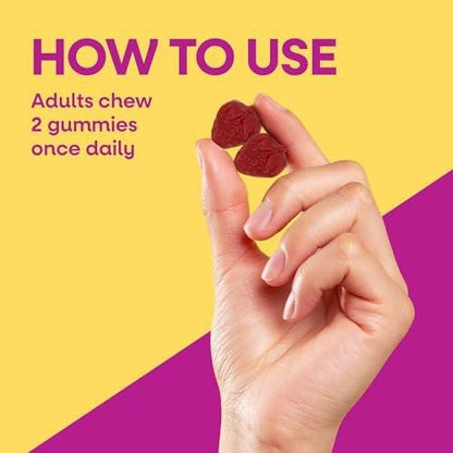 Nature's Way Alive! Haut, Haare & Nägel Gummibärchen mit Kollagen und Biotin – Fortschrittliche Beauty-Formel mit Antioxidantien Vitamin C & E – Erdbeergeschmack – 60 Gummibärchen