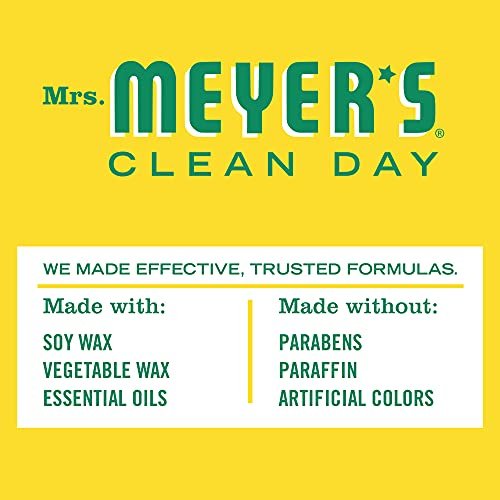 MRS. MEYER'S Clean Day Soja-Aromatherapie-Kerze, 25 Stunden Brenndauer, mit Sojawachs und ätherischen Ölen, Geißblatt, 4,9 oz