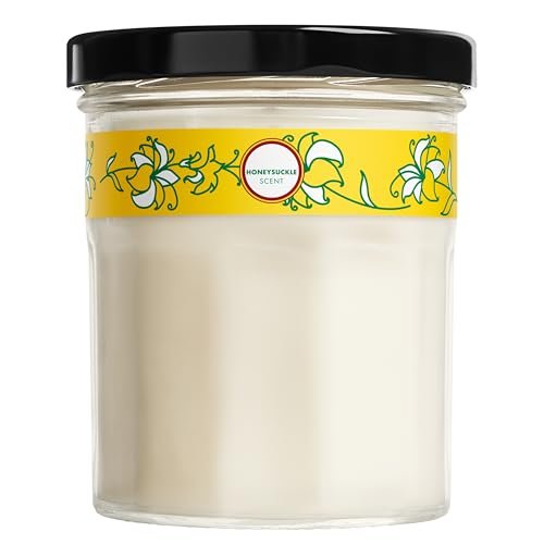 MRS. MEYER'S Clean Day Soja-Aromatherapie-Kerze, 25 Stunden Brenndauer, mit Sojawachs und ätherischen Ölen, Geißblatt, 4,9 oz