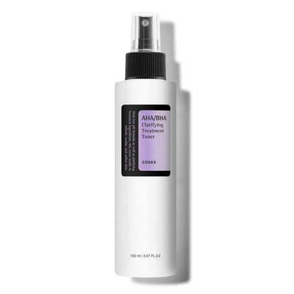 COSRX AHA/BHA Treatment Toner – 150 ml, Gesichtstoner mit Peeling-Effekt für Mitesser, Poren und unebene Haut, koreanische Hautpflege, tierversuchsfrei