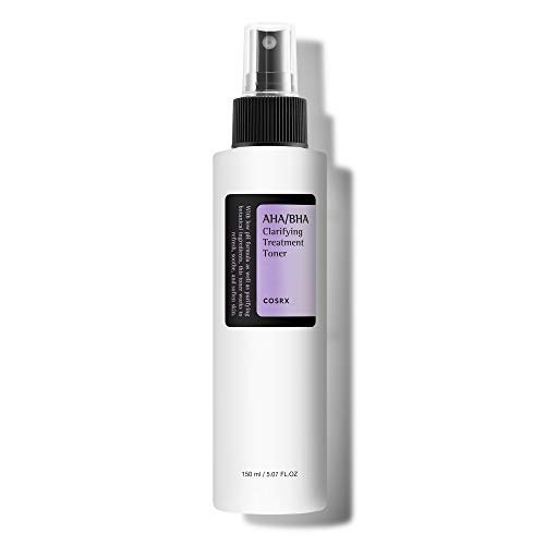 COSRX AHA/BHA Treatment Toner – 150 ml, Gesichtstoner mit Peeling-Effekt für Mitesser, Poren und unebene Haut, koreanische Hautpflege, tierversuchsfrei