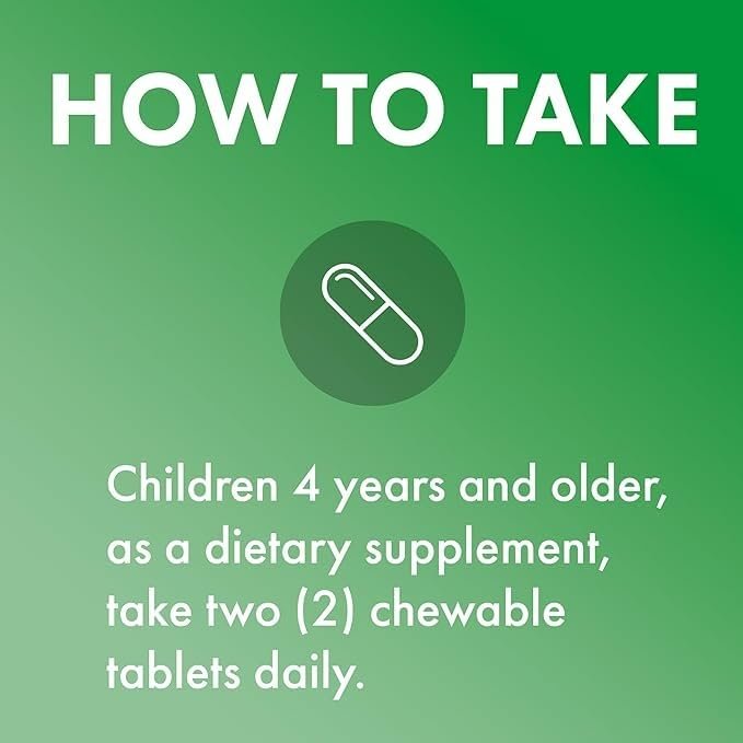 Dr. Mercola Kauen Multivitamin für Kinder - 28 Vitamine & Mineralstoffe - 0g Zucker - Nicht-GVO, glutenfrei & sojafrei - Natürlicher Orangen-Geschmack - 60 Tabletten
