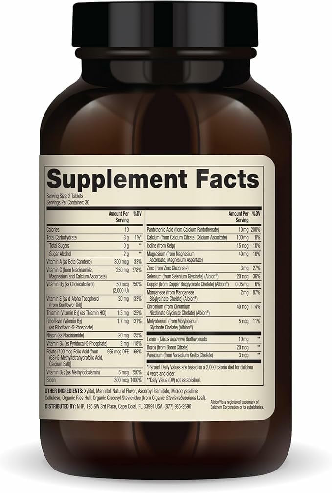 Dr. Mercola Kauen Multivitamin für Kinder - 28 Vitamine & Mineralstoffe - 0g Zucker - Nicht-GVO, glutenfrei & sojafrei - Natürlicher Orangen-Geschmack - 60 Tabletten