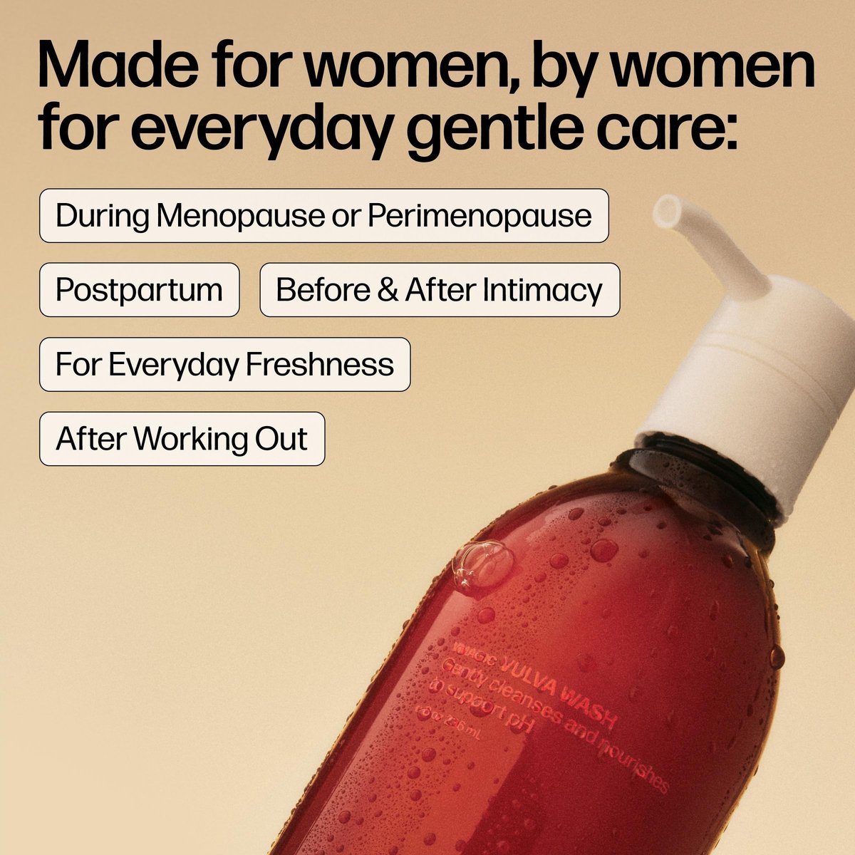 Medicine Mama's Apothecary Vmagic Sanfte Intimwaschlotion pH-ausgleichend zur Reinigung und Verjüngung der Intimhaut mit Kamille, Kollagen, Vitamin E und Salbei – Hormonfrei – 240 ml