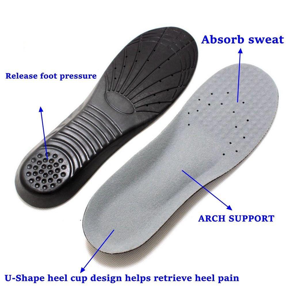 Memory Foam Einlegesohlen, Stoßdämpfend und Komfortabel für Täglichen Gebrauch, Herren und Damen, Größe M (US M: 6.5-9/W: 7.5-10)