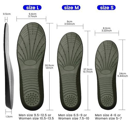 Memory Foam Einlegesohlen – Stoßdämpfende & bequeme Schuheinlagen für Herren und Damen, Größe L (US M: 9.5-12.5 / W: 10.5-13.5)
