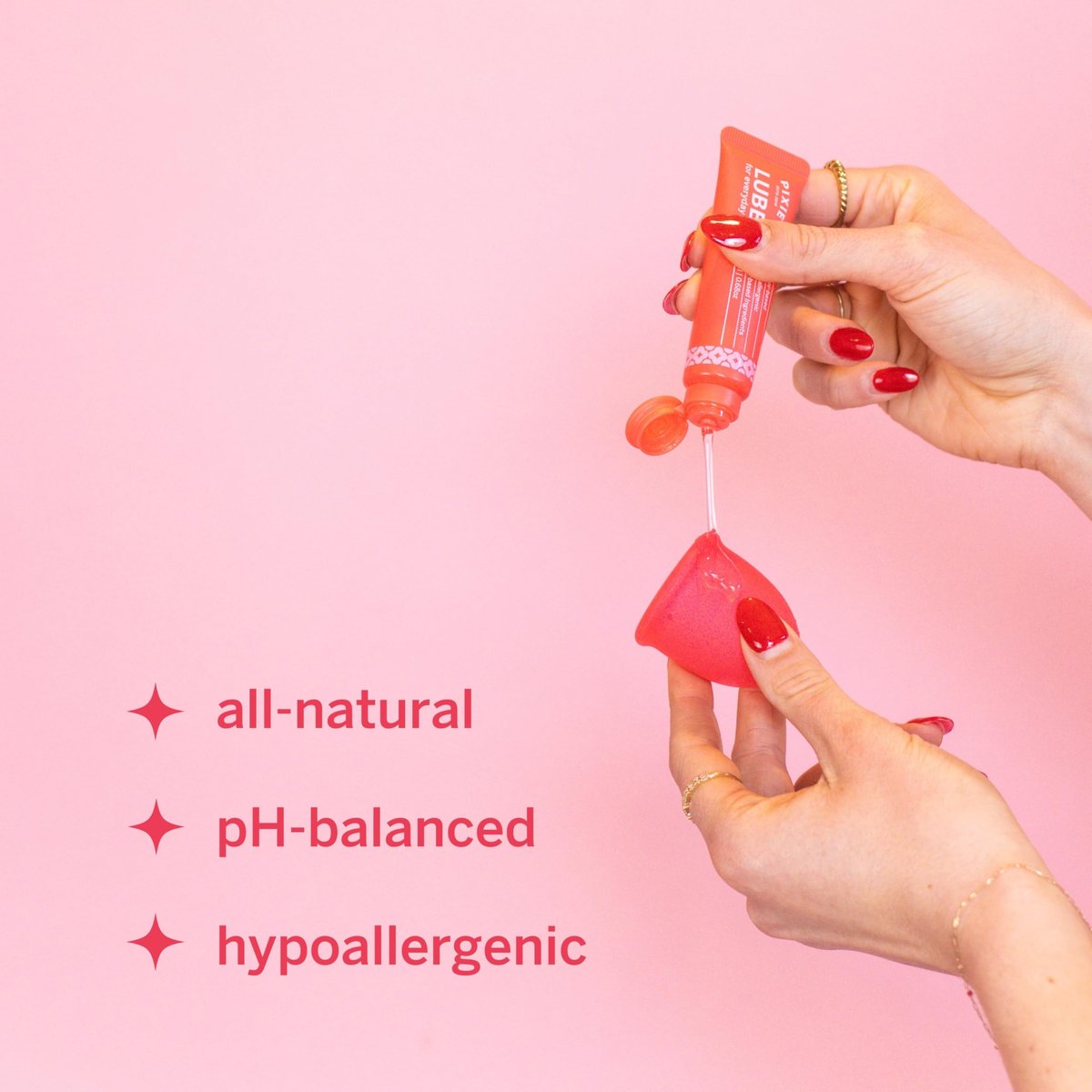 Pixie Menstrual Cup Gleitgel – 20 ml natürliches, wasserbasiertes Gleitmittel für Damenhygiene – Erleichtert das Einsetzen von Menstruationstassen und -scheiben