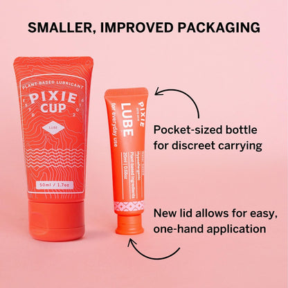 Pixie Menstrual Cup Gleitgel – 20 ml natürliches, wasserbasiertes Gleitmittel für Damenhygiene – Erleichtert das Einsetzen von Menstruationstassen und -scheiben