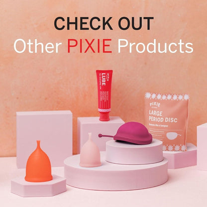 Pixie Menstrual Cup Gleitgel – 20 ml natürliches, wasserbasiertes Gleitmittel für Damenhygiene – Erleichtert das Einsetzen von Menstruationstassen und -scheiben