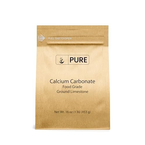 Pure Original Ingredients Calciumcarbonat (500 g) - Nahrungsergänzungsmittel, Lebensmittelkonservierungsmittel, Säureneutralisator