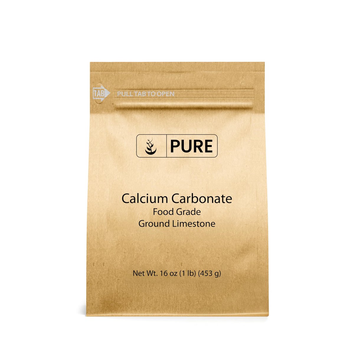 Pure Original Ingredients Calciumcarbonat (500 g) - Nahrungsergänzungsmittel, Lebensmittelkonservierungsmittel, Säureneutralisator