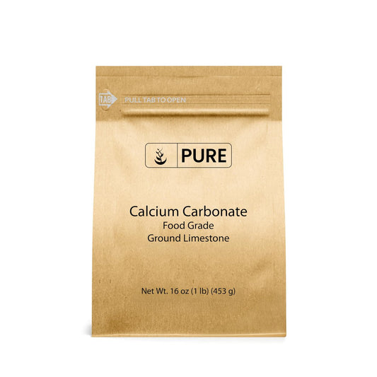 Pure Original Ingredients Calciumcarbonat (500 g) - Nahrungsergänzungsmittel, Lebensmittelkonservierungsmittel, Säureneutralisator