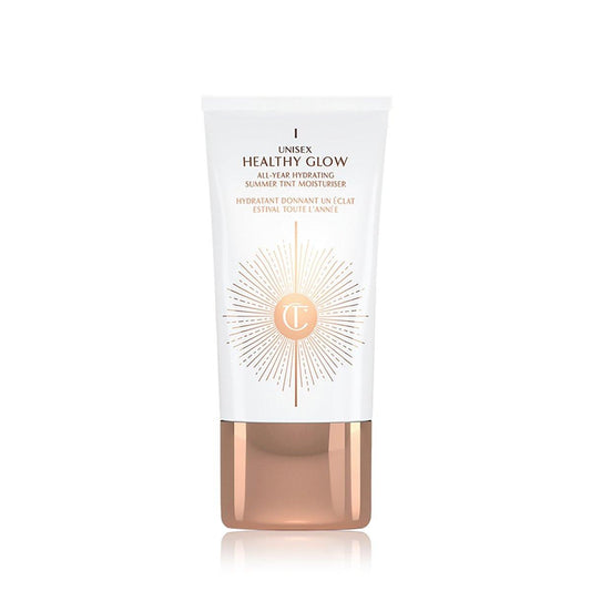 Charlotte Tilbury Healthy Glow Skin Tint – Feuchtigkeitsspendende getönte Tagescreme mit Bronzing-Pigmenten für einen natürlichen Teint & strahlende Haut
