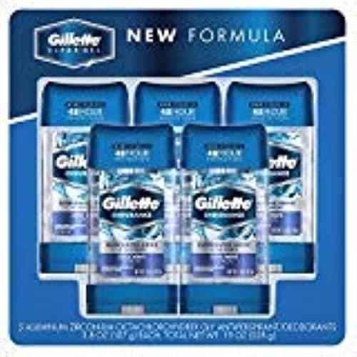 Gillette Endurance Clear Gel Deodorant Cool Wave – 5er-Pack (3,8 oz / 107 g je Dose)