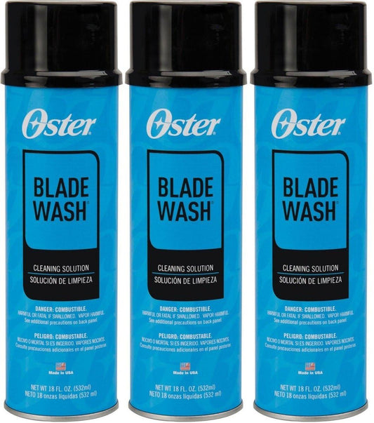 3er Pack Oster Blade Wash Flüssiger Klingendip, 18 Unzen (3 x 18 oz) – Professionelle Pflege für Haarschneidemaschinen