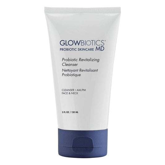 Glowbiotics Probiotischer Revitalisierender Reiniger - Anti-Aging Gesichtsreinigung mit Peptiden - 150 ml - Feuchtigkeitsspendendes Gel für hormonelle, trockene & reife Haut