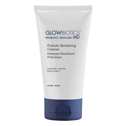 Glowbiotics Probiotischer Revitalisierender Reiniger - Anti-Aging Gesichtsreinigung mit Peptiden - 150 ml - Feuchtigkeitsspendendes Gel für hormonelle, trockene & reife Haut