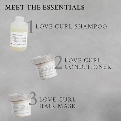 Davines LOVE Curl Controller – Lockencreme mit Anti-Frizz-Effekt für welliges und lockiges Haar, definiert Locken, macht sie weich, leicht und elastisch, selbst bei hoher Luftfeuchtigkeit, mit Mandelextrakt, 150 ml