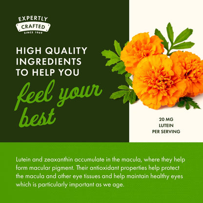 Swanson Synergistic Eye Health – Lutein & Zeaxanthin 60 Softgels – Lutemax 20 mg & OmniXan 2 mg für Sehkraft