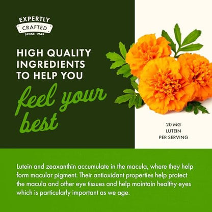 Swanson Synergistic Eye Health – Lutein & Zeaxanthin 60 Softgels – Lutemax 20 mg & OmniXan 2 mg für Sehkraft
