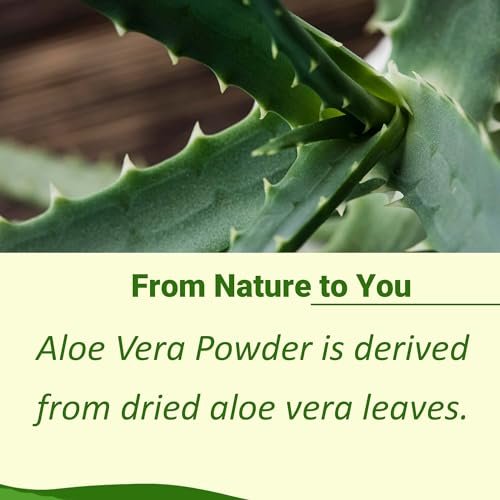 Minature 100% Aloe Vera Pulver (Aloe Barbadensis) 227 g (8 oz) | Reines Aloe Vera Blattpulver