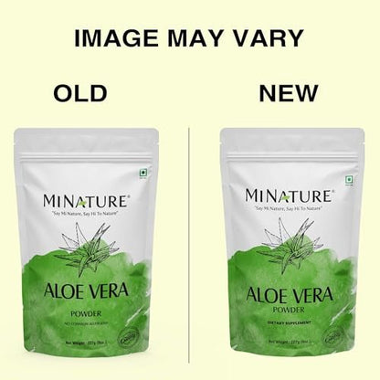 Minature 100% Aloe Vera Pulver (Aloe Barbadensis) 227 g (8 oz) | Reines Aloe Vera Blattpulver